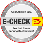 E-Check Logo bei Elektro Giesler Wildetaube